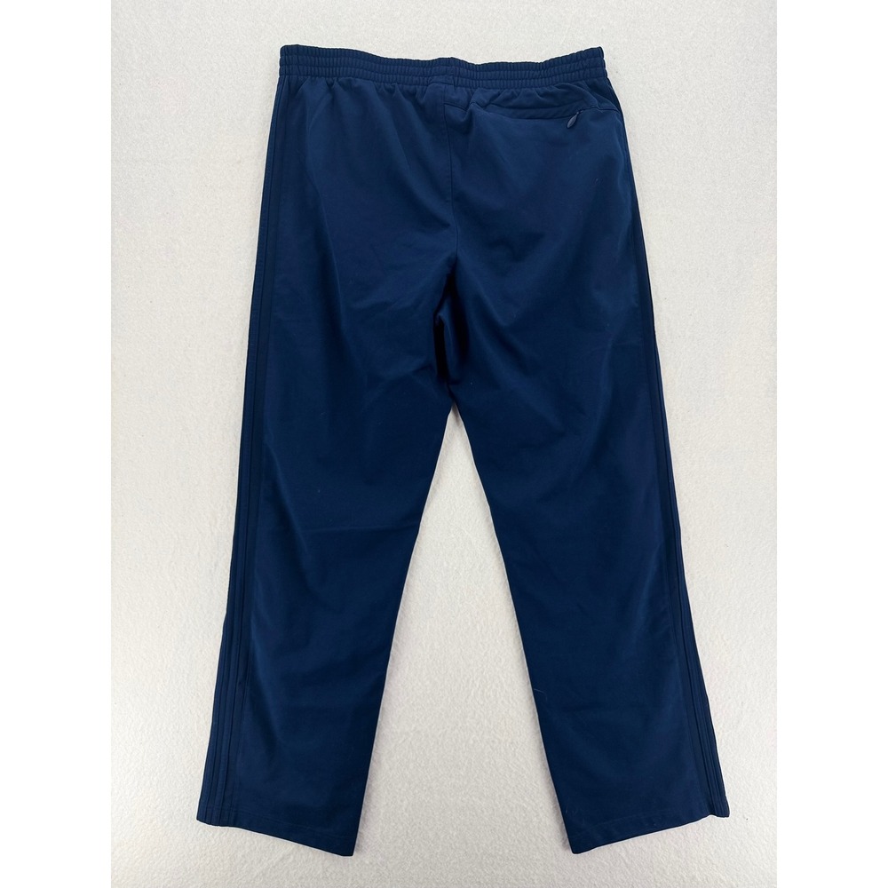 Adidas Mens Navy Blue Track Pants XL Athletic Training Joggers athleisure sporty - Picture 2 of 10